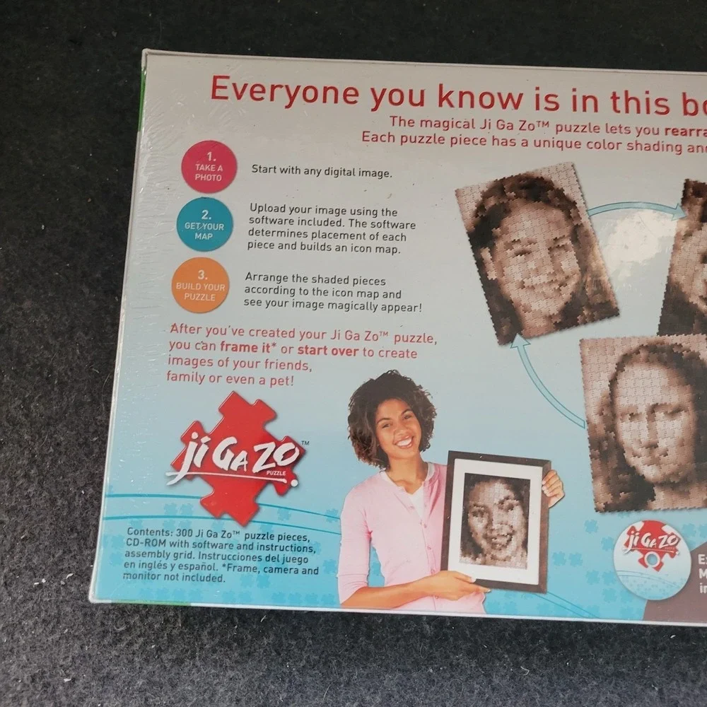 NEW JI GA ZO 300 Piece‎ Custom Jigsaw Puzzle - Rearrangeable Puzzle - Hasbro